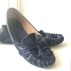 Kate spade blue moccasins